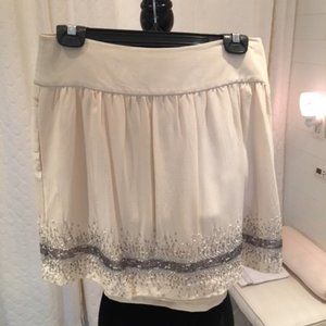 Club Monaco beaded hem short skirt